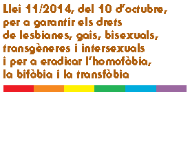Quaderns de legislació – Llei 11/2014 per garantir els drets de lesbianes, gais, bisexuals, transgèneres i intersexuals